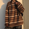 Load image into Gallery viewer, Binx - Dark Academia Sweater Vintage Knitwear Striped O-Neck Pullover - TheDarkAcademic