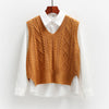 Freud - Dark Academia Crop Top Loose Sweater Vest - TheDarkAcademic