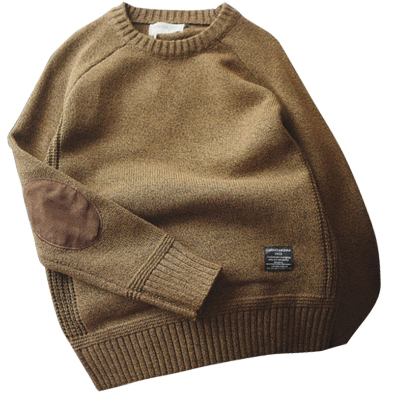 Eliot - Dark Academia Oversized Pullover Thick O-Neck Sweater - TheDarkAcademic