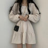Load image into Gallery viewer, Satu - Long Sleeve Solid Color Dress, Square Collar A-line Sweetheart Vintage High Waist Design