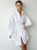 Load image into Gallery viewer, Mellany - Long Sleeve Pleated Shirt Dress, Office Lapel Khaki