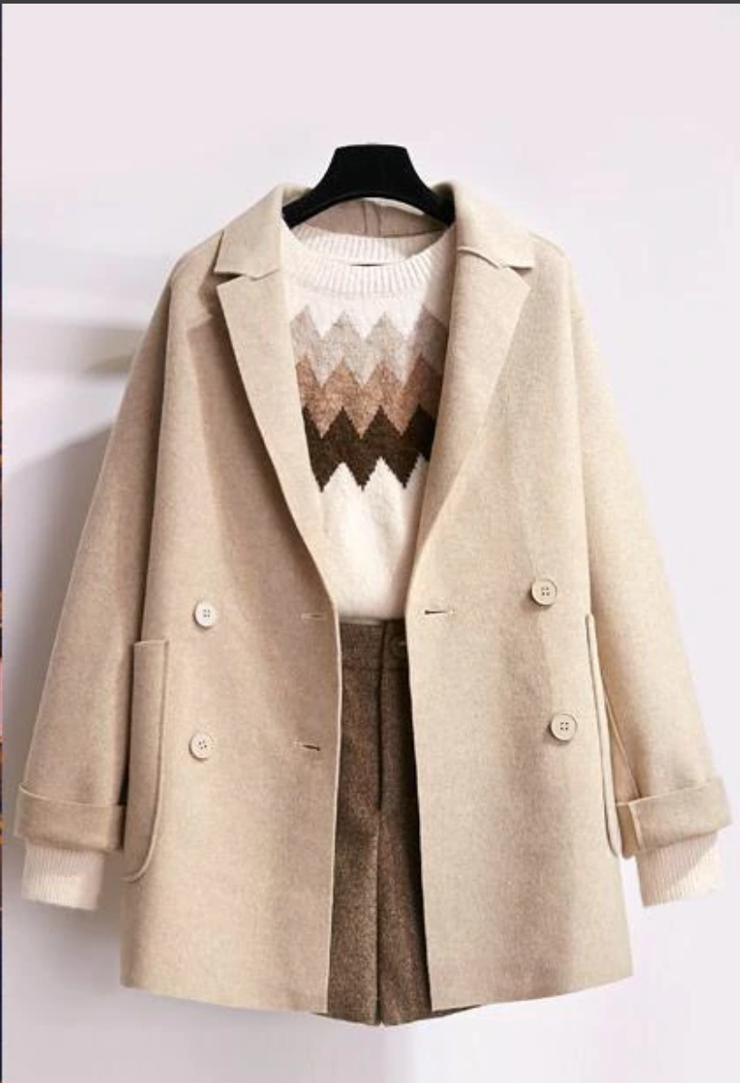 Henderson - wool coat sweater pants three piece suit - DarkAcademic