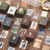 Dostoyevsky - 100pcs Vintage Stamp Book Kraft Paper Decorations - DarkAcademic
