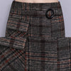 Load image into Gallery viewer, Shelia - Hight Waist Wool Long Plaid Skirt - DarkAcademic