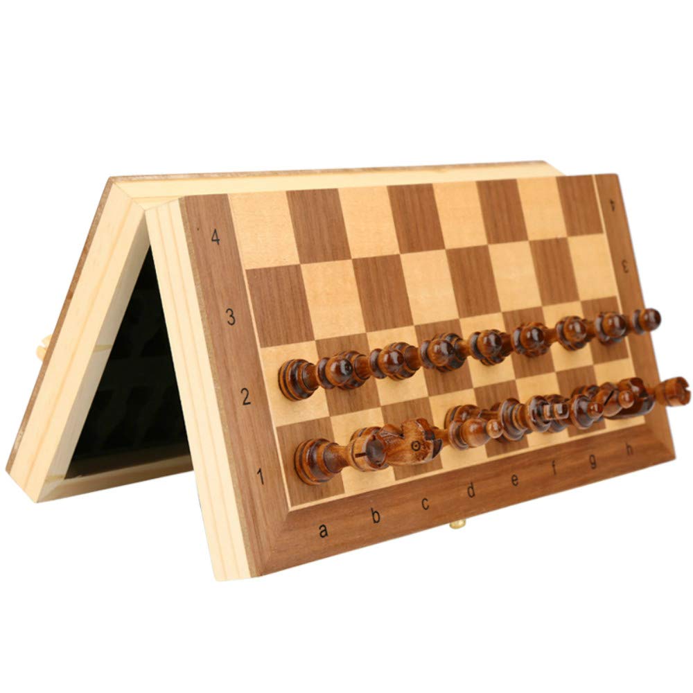 Gambit - Magnetic Wooden Folding Chess Set - DarkAcademic