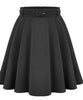 Felicia - Medium Knee length, high waist belted skirt - DarkAcademic
