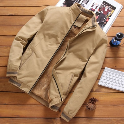 Jamison - Autumn Mens Bomber Jackets Casual Male Outwear - TheDarkAcademic
