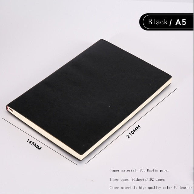 Travelers Journal - Soft Leather Diary Notebook - DarkAcademic