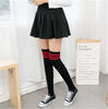 Load image into Gallery viewer, Vera - Thigh High Cotton Stripped Stockings - DarkAcademic