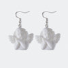 Load image into Gallery viewer, Valentine - Cute Cupid Angel Pendant Drop Earrings - DarkAcademic