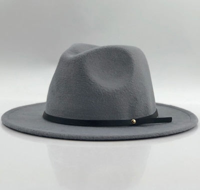 Payton - Simple Wool Vintage Fedora Hat - TheDarkAcademic