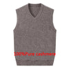 Lester - V-Neck Pure Cashmere Winter Sweater Vest - DarkAcademic