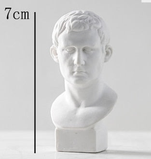 Greek Mythology David Head Mini Plaster Bust Statue - DarkAcademic