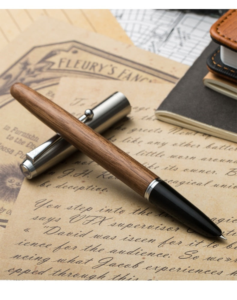 The Lessons - Classic Wood Fountain Pen - DarkAcademic