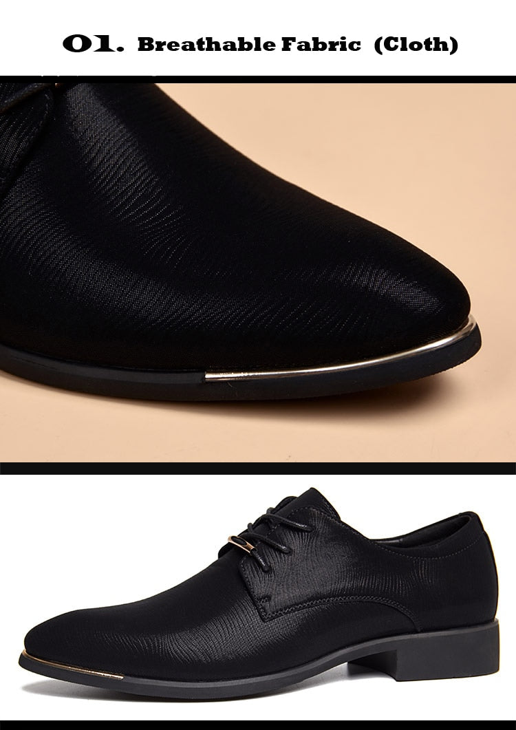Crow - Leather Dress Shoes With Pointed Toes - DarkAcademic