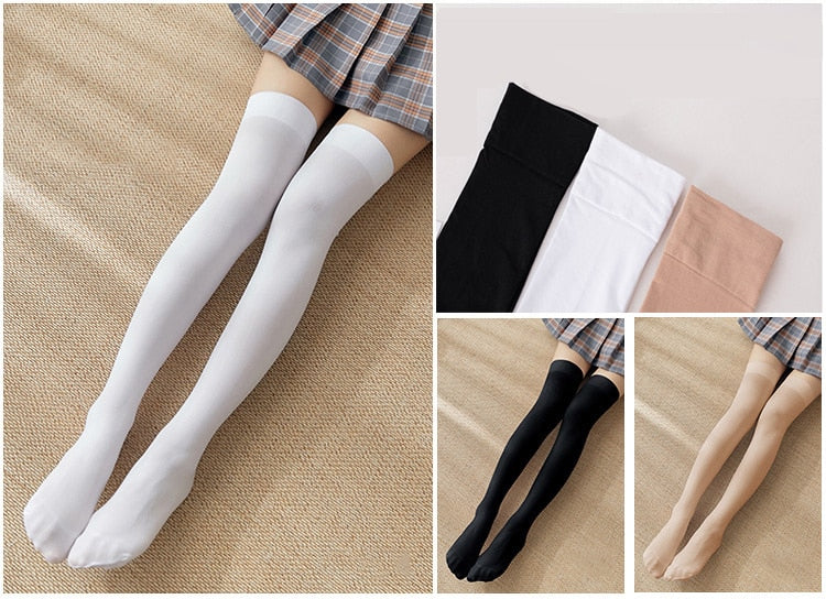 Sadie - Smart Mini Fashion Thigh High Socks - DarkAcademic