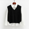 Load image into Gallery viewer, Freud - Crop Top Loose Sweater Vest - DarkAcademic