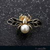 Honey - Vintage Bronze Bee Brooch Clothing Pin - DarkAcademic
