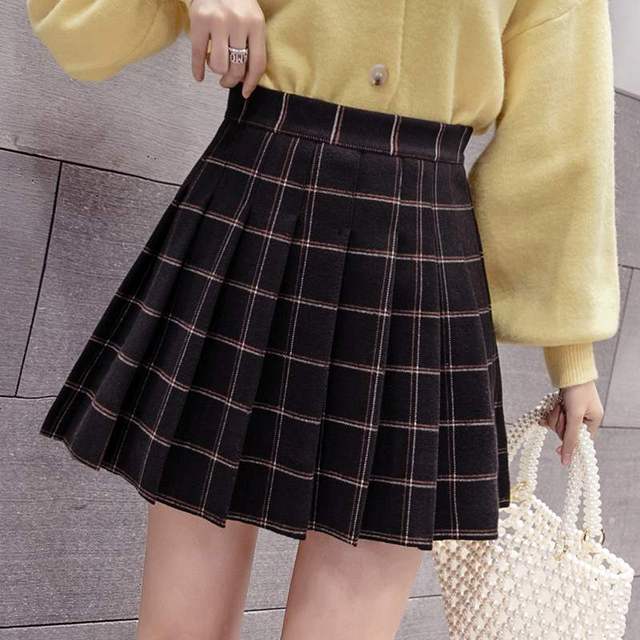 Connie - pleated Spring skirt high waist thin skirt - TheDarkAcademic
