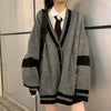 Load image into Gallery viewer, Stella - Dark Academic Style Knit Cardigan Sweater Outfit - TheDarkAcademic