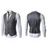 Wilbur - Dark Academia Solid Color Fitten Vest For Men - DarkAcademic