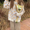 Haile - Autumn Style Chic Flower Knitwear - TheDarkAcademic