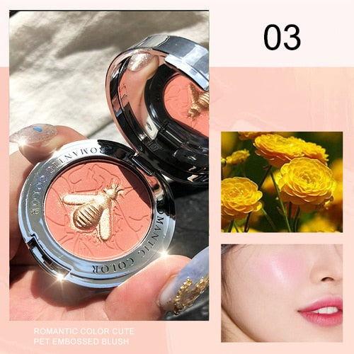 Andy - 2 Colors Blush Peach Pallete Face Blush - TheDarkAcademic
