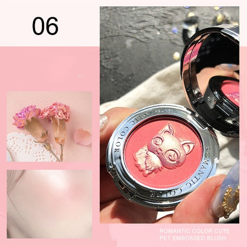 Andy - 2 Colors Blush Peach Pallete Face Blush - TheDarkAcademic