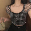 Load image into Gallery viewer, Persephone - Spring New Plaid Women&#39;s Blouse - TheDarkAcademic