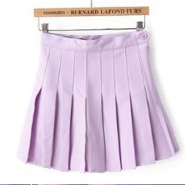 Selma - Peaceful Women High Waist Pleated Skirt - TheDarkAcademic