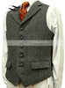 Birdie - Gentlemen's Wool Tweed Slim Fit Leisure Cotton Vest - TheDarkAcademic