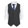 Livingstone - Dark Academia Business Suit Vest Blazer V-Neck Slim Fit - TheDarkAcademic