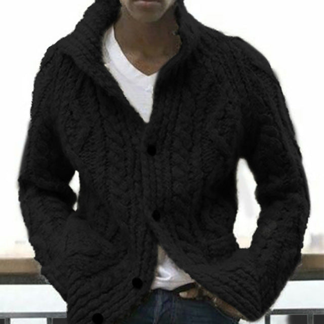 Arte - Dark Academia Men's Gentle Winter Cardigan Sweater - TheDarkAcademic